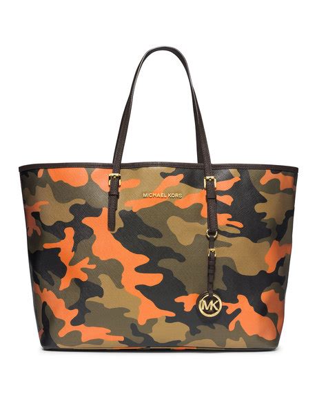 michael kors camo bag blue|michael kors lunch bag tote.